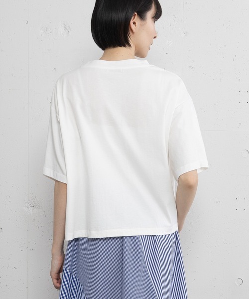 POU DOU DOU(プードゥドゥ)の「バードスカラップ刺繍Tee(Tシャツ/カットソー・レディース・オフホワイト/レッド/ブラック・3)」の20枚目の写真