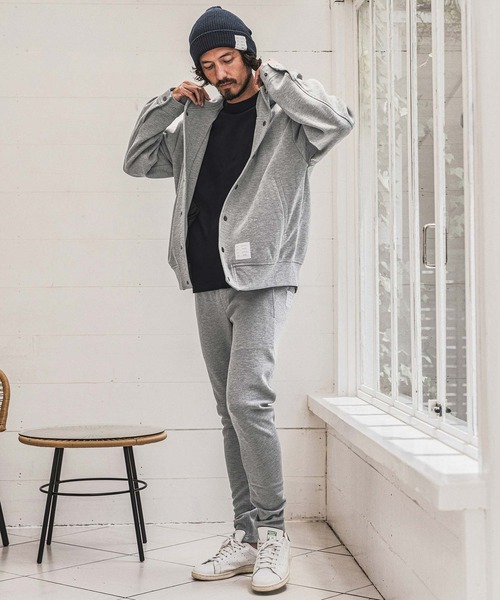 wjk reluxe(ダブルジェーケーリラックス)の「mpa4185- Double Knit Hoodie パーカー(WR26W-20)(パーカー・メンズ・トップグレー/ブラック/ネイビー・L/M/S)」の10枚目の写真