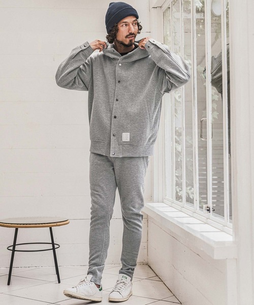 wjk reluxe(ダブルジェーケーリラックス)の「mpa4185- Double Knit Hoodie パーカー(WR26W-20)(パーカー・メンズ・トップグレー/ブラック/ネイビー・L/M/S)」の11枚目の写真