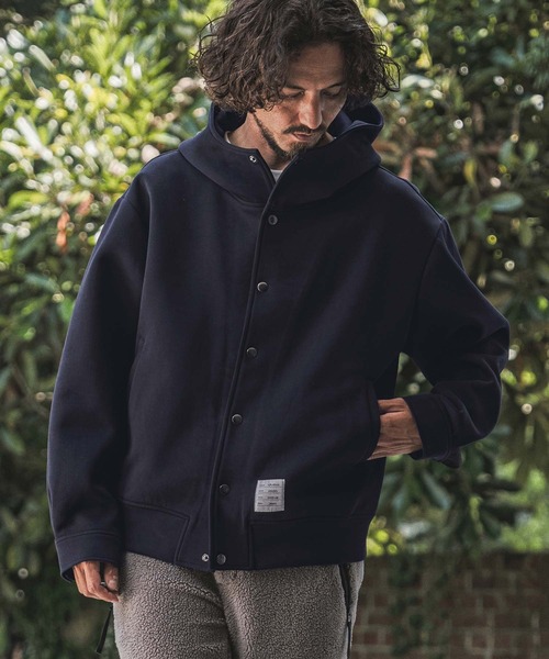 wjk reluxe(ダブルジェーケーリラックス)の「mpa4185- Double Knit Hoodie パーカー(WR26W-20)(パーカー・メンズ・トップグレー/ブラック/ネイビー・L/M/S)」の12枚目の写真