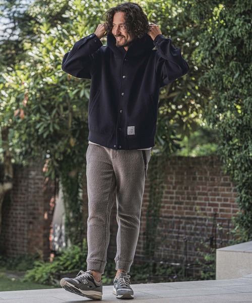wjk reluxe(ダブルジェーケーリラックス)の「mpa4185- Double Knit Hoodie パーカー(WR26W-20)(パーカー・メンズ・トップグレー/ブラック/ネイビー・L/M/S)」の15枚目の写真