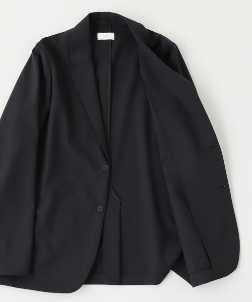 ATON(エイトン)の「ATON(エイトン)WOOL TROPICAL TAILORED JACKET(テーラードジャケット・メンズ・ブラック・6/4)」の3枚目の写真