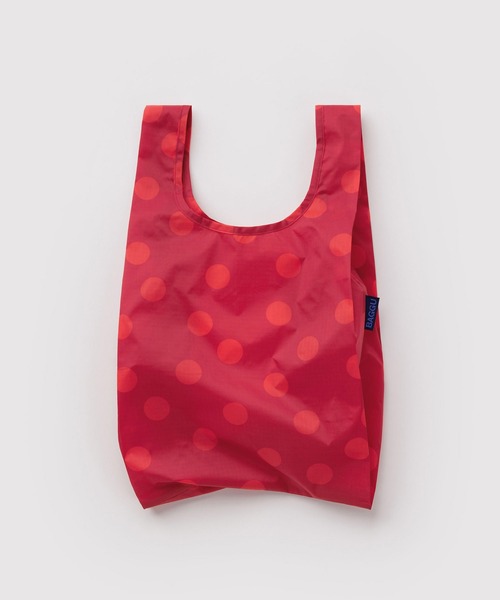 BAGGU(バグー)の「BABY BAGGU 650.レッドドット(エコバッグ/サブバッグ・レディース・レッド・FREE)」の2枚目の写真