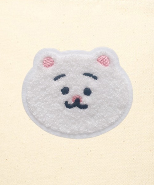 SPECIAL PRODUCT DESIGN(スペシャルプロダクトデザイン)の「〈ひよこのねこ〉刺繍ワッペン付きトートバッグ(トートバッグ・レディース・キナリ/ブラック・FREE)」の3枚目の写真