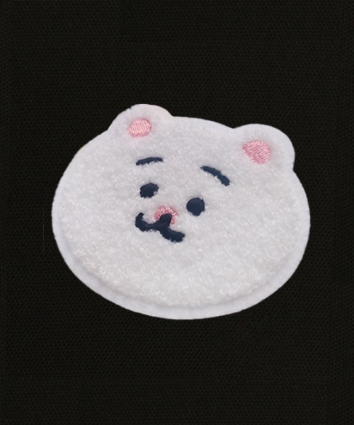 SPECIAL PRODUCT DESIGN(スペシャルプロダクトデザイン)の「〈ひよこのねこ〉刺繍ワッペン付きトートバッグ(トートバッグ・レディース・キナリ/ブラック・FREE)」の6枚目の写真
