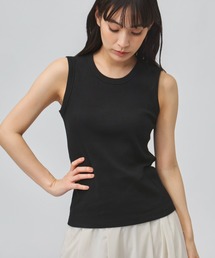 ティゴラ TIGORA ストレッチリブタンクトップ