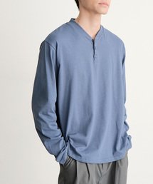 LOEFF＞オーガニックコットン クロップド クレセントスリーブ