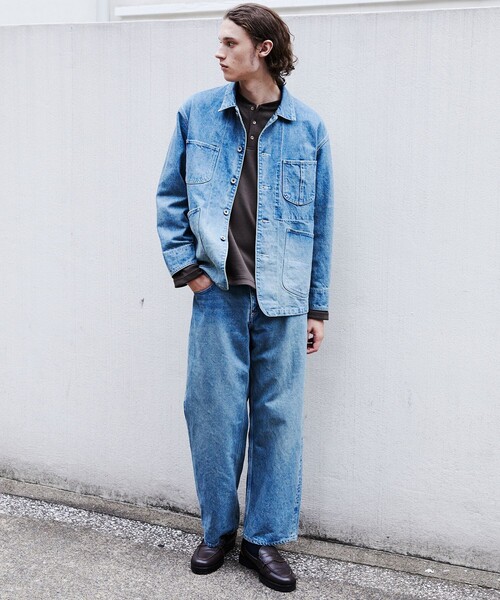 UNITED TOKYO(ユナイテッドトウキョウ)の「【数量限定】13oz SELVEDGE DENIM ストレートパンツ(デニムパンツ・メンズ・ライトブルー/ダークインディゴブルー・1/2)」の7枚目の写真