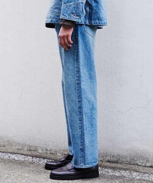 UNITED TOKYO(ユナイテッドトウキョウ)の「【数量限定】13oz SELVEDGE DENIM ストレートパンツ(デニムパンツ・メンズ・ライトブルー/ダークインディゴブルー・1/2)」の22枚目の写真