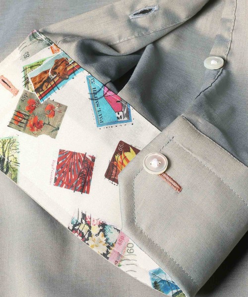 Paul Smith（ポールスミス）の「イリデセント ドレスシャツ / 263203 902P（ビジネスシャツ・メンズ・ライトベージュ/ライトグリーン・SMALL/MEDIUM/LARGE/X-LARGE）」の10枚目の写真