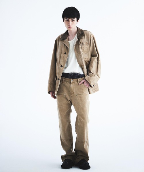 DAIRIKU(ダイリク)の「DAIRIKU / ダイリク Vintage Wash "Regular" Hunting Jacket(その他アウター・メンズ・ベージュ/ブラック/グリーン・MEDIUM/LARGE)」の4枚目の写真