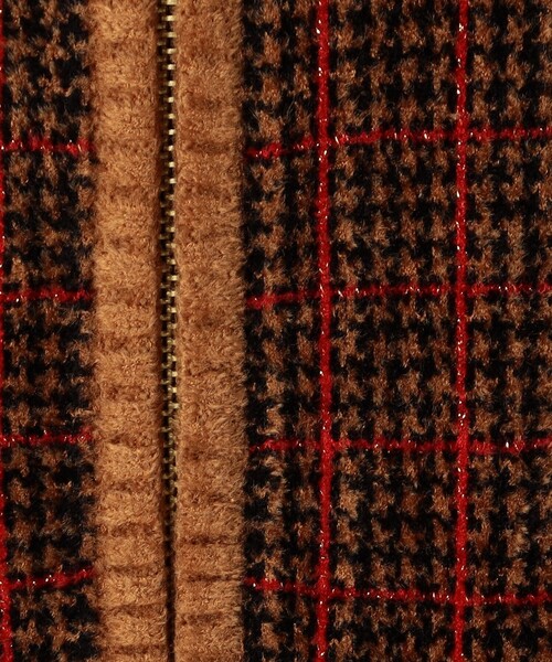MACPHEE(マカフィー)の「【WEB先行予約】シェニールジャカード ジップアップベスト(ベスト・レディース・ネイビー/ブラウン系その他・S)」の14枚目の写真