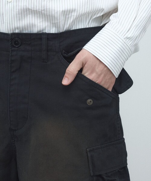 EDITION(エディション)の「バックサテン M-51 ショートカーゴパンツ(カーゴパンツ・メンズ・グリーン/ブラック・M/S)」の9枚目の写真