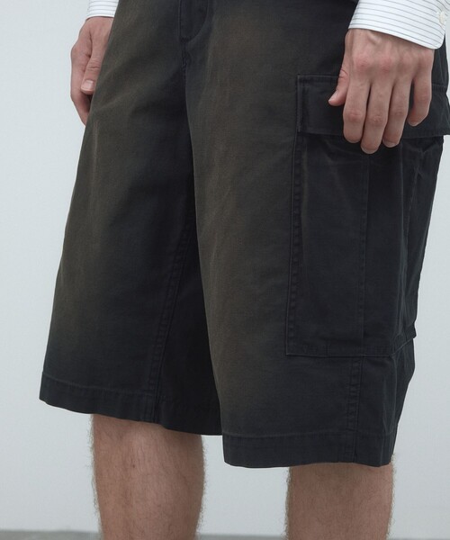 EDITION(エディション)の「バックサテン M-51 ショートカーゴパンツ(カーゴパンツ・メンズ・グリーン/ブラック・M/S)」の11枚目の写真