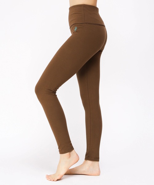OLD BETTY'S（オールドベティーズ）の「BEPATCH ﾖｶﾞﾊﾟﾝﾂ (無地ﾊｲｳｴｽﾄ)（レギンス/スパッツ・レディース・ラベンダー/ダークグレー/グリーン/オレンジ/ターコイズブルー/グレイッシュベージュ/ブラウン/ネイビー/ブラック/ライトグレー・FREE）」の5枚目の写真