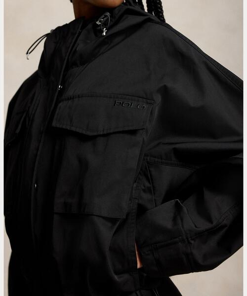 POLO RALPH LAUREN(ポロ ラルフ ローレン)の「クロップド ウィンドブレーカー(ブルゾン・レディース・ブラック系1・XS/M/S)」の5枚目の写真