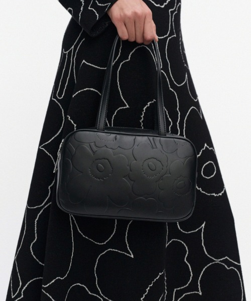 marimekko(マリメッコ)の「Gratha Unikko / Bowler bag(ショルダーバッグ・レディース・ブラック・FREE)」の1枚目の写真