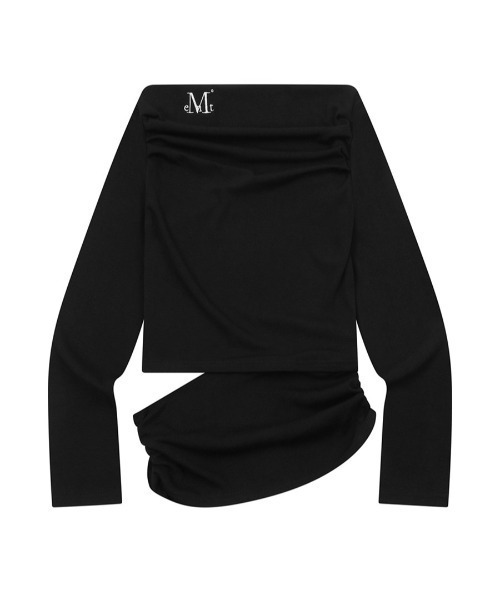 MUCENT(ムセント)の「A'GEM/9 × .kom 『MUCENT/ムセント』 RIVA SHIRRING SLIT OFF SHOULDER LONG SLEEVE TEE/RIVA シャーリングスリットオフショルダー(その他トップス・レディース・ブラック/チャコールグレー/ホワイト・FREE)」の13枚目の写真