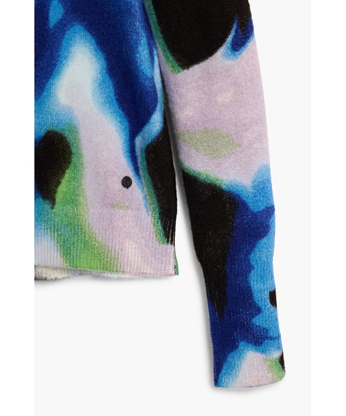 Desigual(デシグアル)の「M.C. Lacroix abstract print crew neck knit / ラクロワアブストラクトプリントクルーネックニット(ニット/セーター・レディース・ブルー・S/M/L/XL)」の2枚目の写真