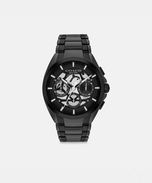 COACH(コーチ)の「ジャクソン クロノグラフ ウォッチ・42MM(アナログ腕時計・メンズ・ブラック系その他・ONE)」の1枚目の写真