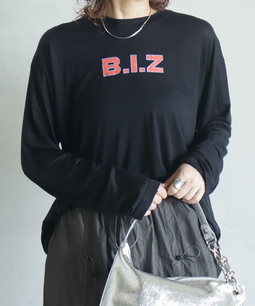 BITTOKO(ビットコ)の「B.I.ZバックレースロンT(Tシャツ/カットソー・レディース・サックスブルー/グレー/ブラック/ピンク・FREE)」の5枚目の写真
