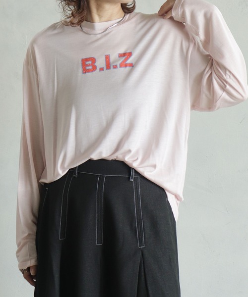 BITTOKO(ビットコ)の「B.I.ZバックレースロンT(Tシャツ/カットソー・レディース・サックスブルー/グレー/ブラック/ピンク・FREE)」の16枚目の写真