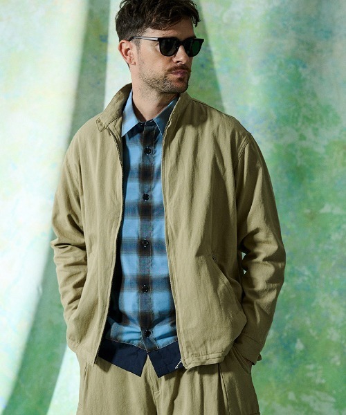 ACANTHUS（アカンサス）の「mj11925- Harrington Jacket ハリントンジャケット(JK2702)（ブルゾン・メンズ・ブラック/ベージュ・XL/L/M/S）」の3枚目の写真