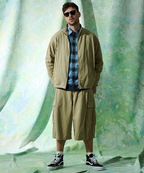ACANTHUS（アカンサス）の「mj11925- Harrington Jacket ハリントンジャケット(JK2702)（ブルゾン・メンズ・ブラック/ベージュ・XL/L/M/S）」の5枚目の写真