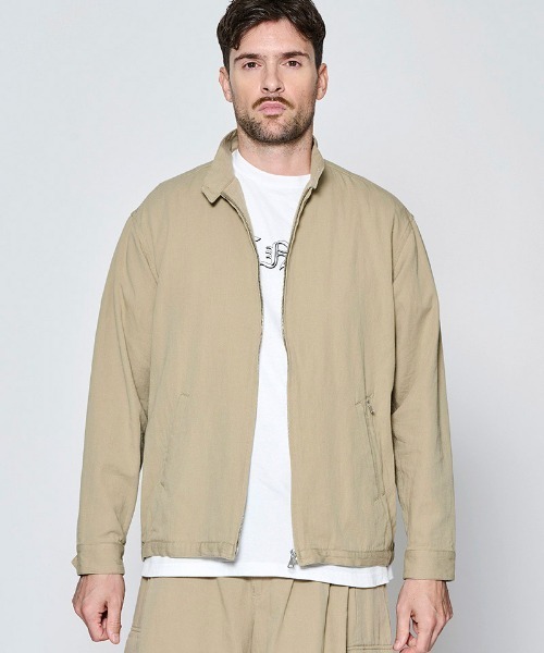 ACANTHUS（アカンサス）の「mj11925- Harrington Jacket ハリントンジャケット(JK2702)（ブルゾン・メンズ・ブラック/ベージュ・XL/L/M/S）」の6枚目の写真