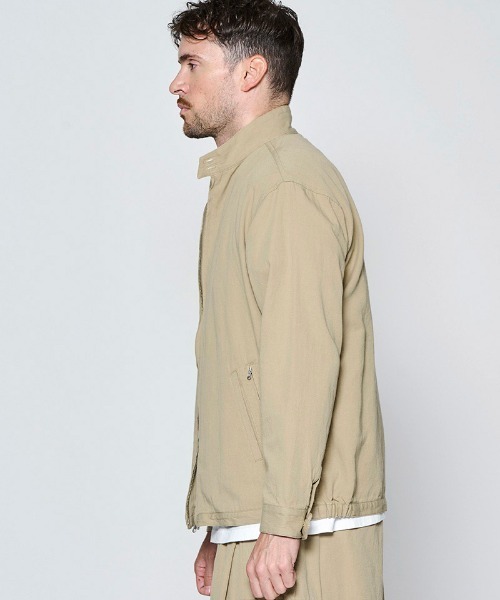ACANTHUS（アカンサス）の「mj11925- Harrington Jacket ハリントンジャケット(JK2702)（ブルゾン・メンズ・ブラック/ベージュ・XL/L/M/S）」の7枚目の写真