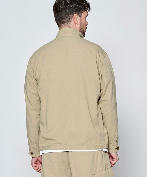 ACANTHUS（アカンサス）の「mj11925- Harrington Jacket ハリントンジャケット(JK2702)（ブルゾン・メンズ・ブラック/ベージュ・XL/L/M/S）」の8枚目の写真