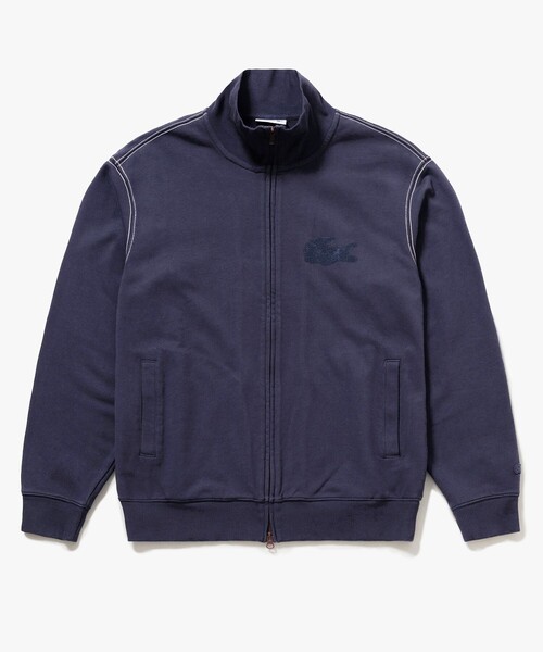 LACOSTE(ラコステ)の「エンザイムウォッシュ テクスチャーロゴ ヴィンテージジップスウェット(カーディガン/ボレロ・メンズ・イエロー/アイボリー/ダークグレー・5/4/3/2)」の8枚目の写真