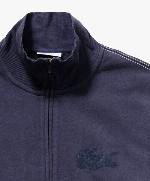 LACOSTE(ラコステ)の「エンザイムウォッシュ テクスチャーロゴ ヴィンテージジップスウェット(カーディガン/ボレロ・メンズ・イエロー/アイボリー/ダークグレー・5/4/3/2)」の12枚目の写真