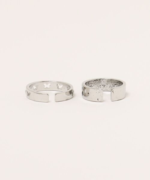 E.M.A.N.O.N（エマノン）の「【E.M.A.N.O.N】【466933】シンプルシルバーリング2点セット(RO)（リング・レディース・シルバー系2/シルバー系1・FREE）」の10枚目の写真