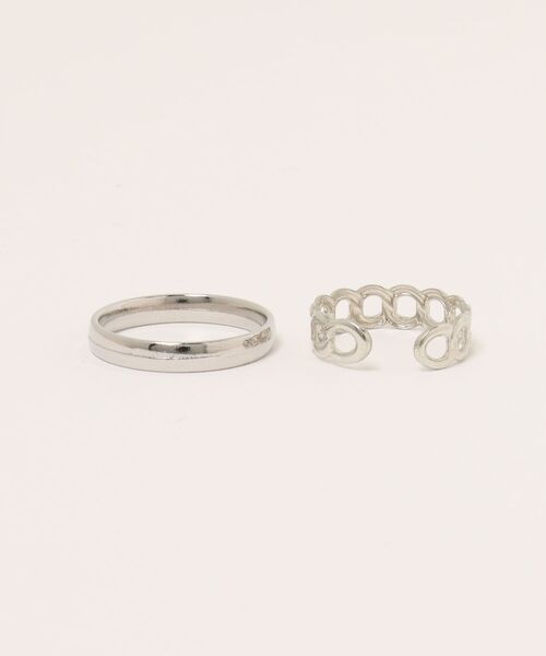 E.M.A.N.O.N（エマノン）の「【E.M.A.N.O.N】【466933】シンプルシルバーリング2点セット(RO)（リング・レディース・シルバー系2/シルバー系1・FREE）」の11枚目の写真