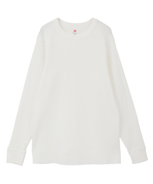 【Hanes/ヘインズ】サーマルトップ クルーネックロングスリーブ