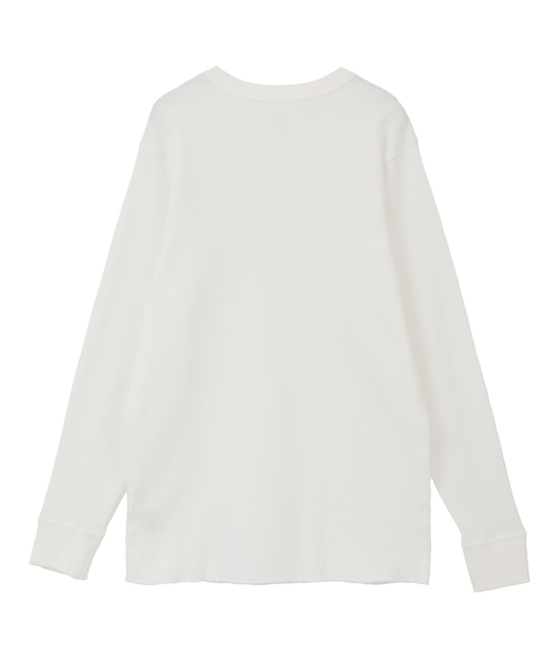 SOFFITTO(ソフィット)の「【Hanes/ヘインズ】サーマルトップ クルーネックロングスリーブ(Tシャツ/カットソー・レディース・ホワイト・FREE)」の3枚目の写真