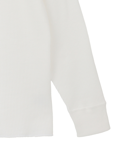 SOFFITTO(ソフィット)の「【Hanes/ヘインズ】サーマルトップ クルーネックロングスリーブ(Tシャツ/カットソー・レディース・ホワイト・FREE)」の5枚目の写真