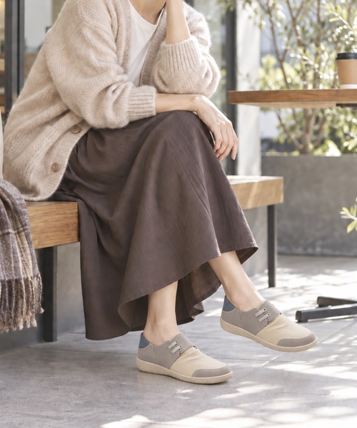 moz(モズ)の「【MOZ LAGOM】モズ レディース 2WAYスリッポン 軽量 約150g かかとが踏める(スリッポン・レディース・ベージュ系その他/ブラウン系その他/サンドベージュ・S/M/L/LL)」の9枚目の写真