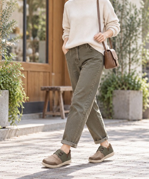 moz(モズ)の「【MOZ LAGOM】モズ レディース 2WAYスリッポン 軽量 約150g かかとが踏める(スリッポン・レディース・ベージュ系その他/ブラウン系その他/サンドベージュ・S/M/L/LL)」の4枚目の写真
