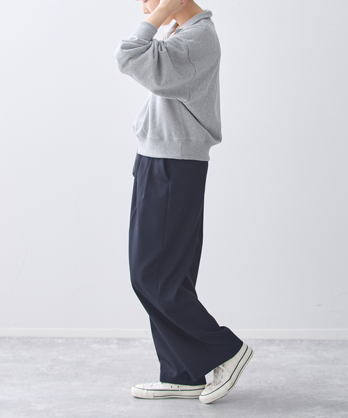 journal standard L'essage(ジャーナルスタンダードレサージュ)の「HALFZIPプルオーバー(Tシャツ/カットソー・レディース・ブラック/チャコールグレー・FREE)」の15枚目の写真