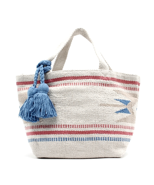 Lilas Campbell(リラキャンベル)の「_Lilas Campbell totobag vintage lag(ハンドバッグ・レディース・ピンク/ブルー・FREE)」の2枚目の写真