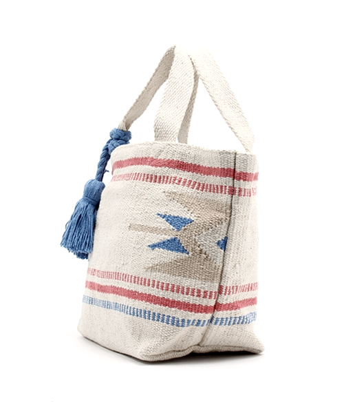 Lilas Campbell(リラキャンベル)の「_Lilas Campbell totobag vintage lag(ハンドバッグ・レディース・ピンク/ブルー・FREE)」の6枚目の写真