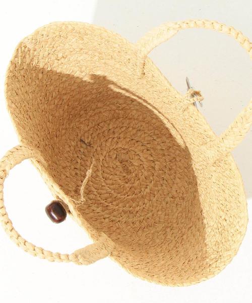 Another Edition（アナザーエディション）の「スターブレードトート/ AEBFC STAR BRAID TOTE◆（かごバッグ・レディース・ナチュラル/ネイビー/オレンジ・フリー）」の6枚目の写真