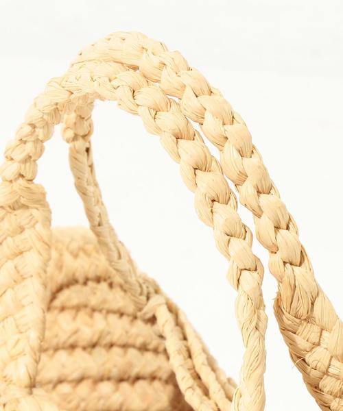 Another Edition（アナザーエディション）の「スターブレードトート/ AEBFC STAR BRAID TOTE◆（かごバッグ・レディース・ナチュラル/ネイビー/オレンジ・フリー）」の9枚目の写真