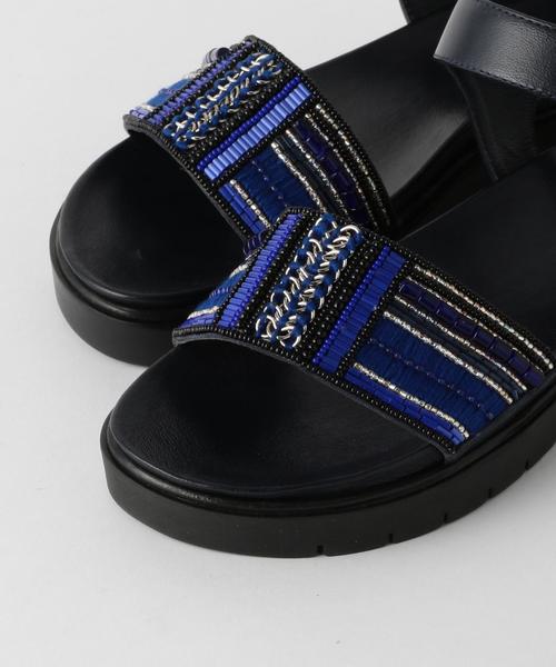 KIWI(キィウイ)の「KiWiビーズサンダル/BFCKiWi BeadsSNDL20◆(サンダル・レディース・オフホワイト/ネイビー・38/37/36)」の7枚目の写真