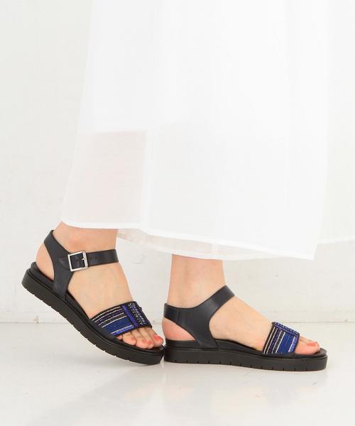 KIWI(キィウイ)の「KiWiビーズサンダル/BFCKiWi BeadsSNDL20◆(サンダル・レディース・オフホワイト/ネイビー・38/37/36)」の12枚目の写真