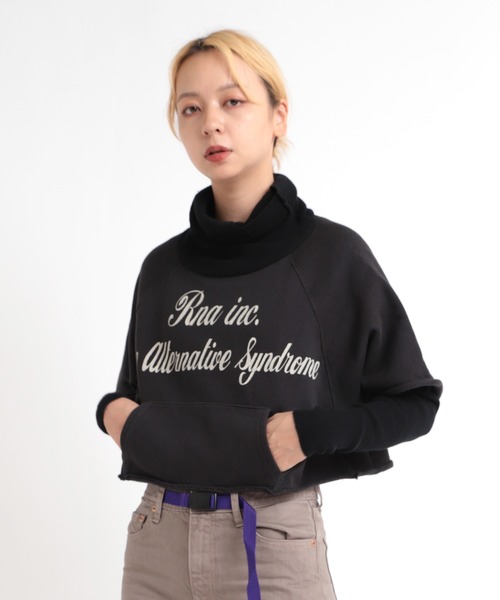 RNA(アールエヌエー)の「M0594 ニットコンビカットオフプルオーオーバー(スウェット・レディース・ブラック/レッド/杢グレー・MEDIUM)」の18枚目の写真