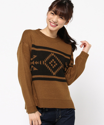 VENCEEXCHANGE | ＊オルテガ柄プルオーバー        (ニット/セーター)