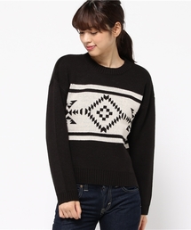 VENCEEXCHANGE | ＊オルテガ柄プルオーバー        (ニット/セーター)